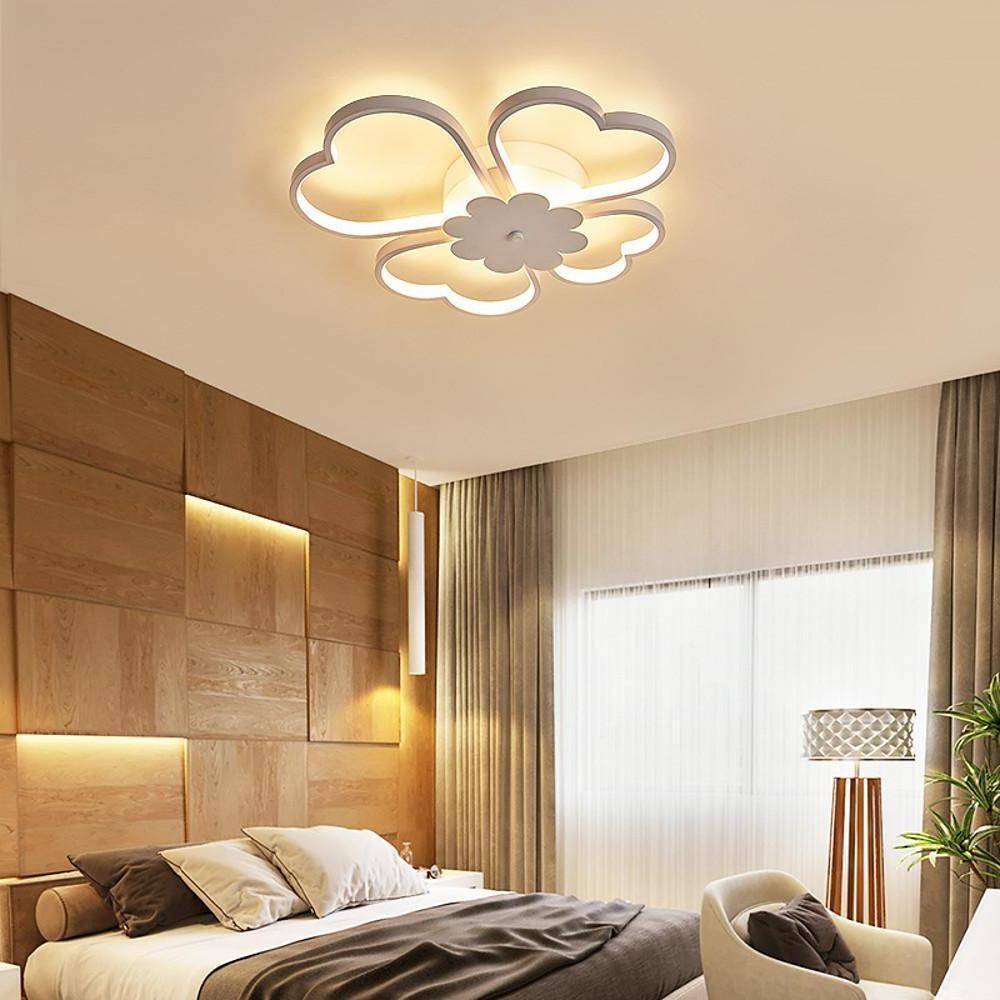 blkbol1603100378734-d1d49149-2367-46fd-beb1-3296ae1333f2-369475.jpg Bespoke Metal Flower LED Flush Mount Ceiling Light for Bedroom - Image 1