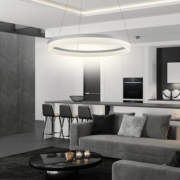 Flat Circular Island Kitchen Pendant Lighting Contemporary Pendant Light - Image 4