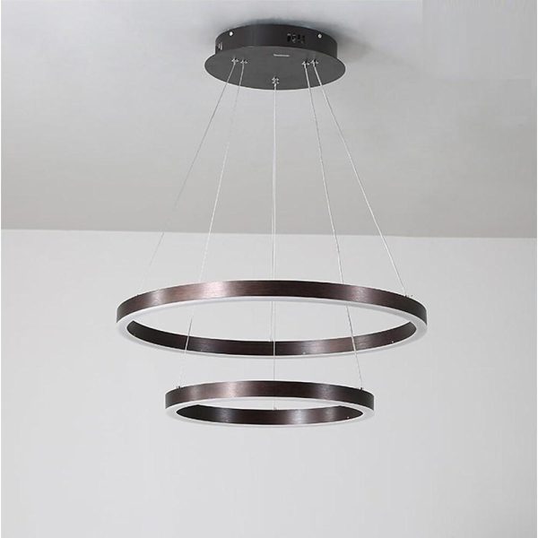 Circle Bedroom Room Chandeliers Modern Aluminum Acrylic Kitchen Ceiling Light - Image 5