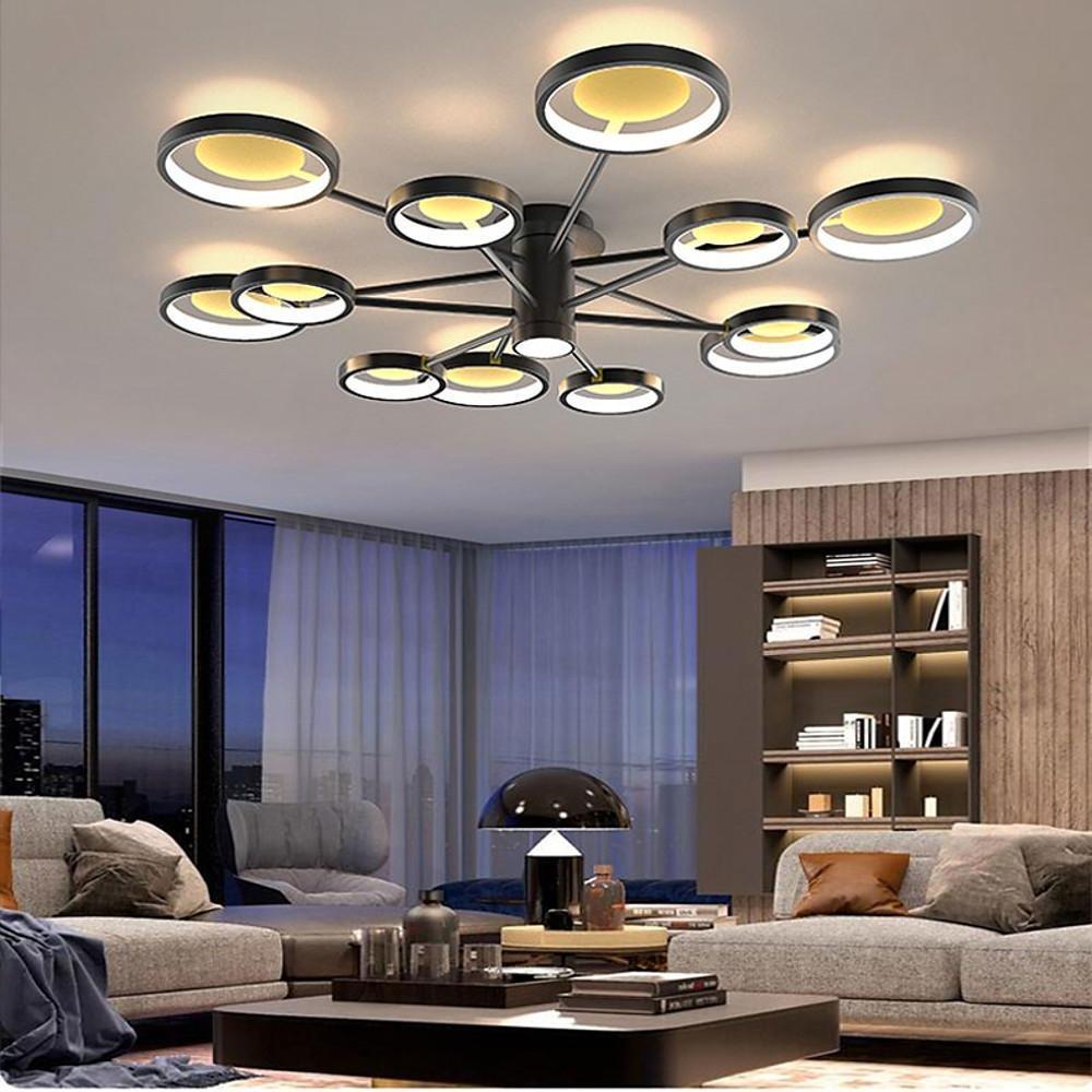 chmb1608619969662-302f4b79-4ecb-4e87-b3b8-2949992dc029.jpg Mid Century Modern Flush Mount Lighting Arbitrary Multiple Circles Industrial LED Light - Image 1