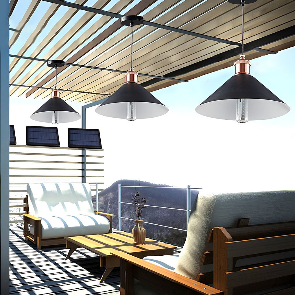 classic-conical-solar-lights-led-pendant-light-solar-garden-lights-waterproof-hanging-lightsdazuma-706254.jpg Classic Conical Solar Lights LED Pendant Light Solar Garden Lights Waterproof Hanging Lights - Image 1