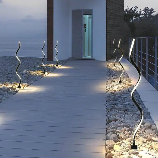Eco-Friendly Twisted Seaweed Design LED Solar Lawn Lights
