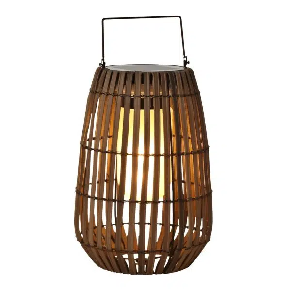 Rattan Portable Lantern Shaped LED Waterproof Solar Outdoor Lights - Image 8