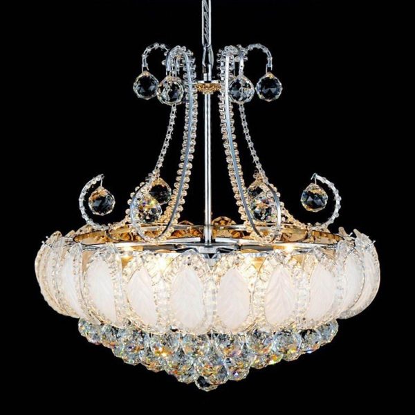 8-light Modern Gold/Silver Vintage Crystal Chandeliers For Living Room - Image 14