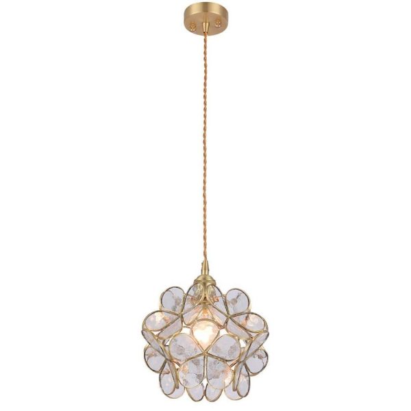 Ornate Copper Glass Pendant Lights Traditional Classic Pendant Lighting - Image 5