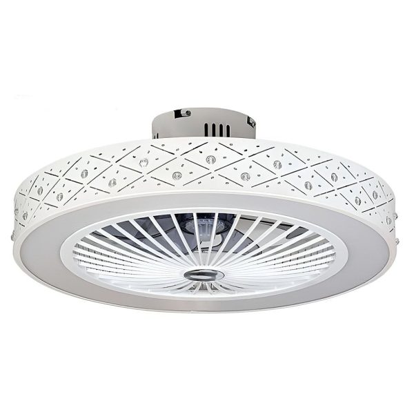 Creative Bladeless Ceiling Fans Light Ceiling Fans with Chandelier Ceiling Fan Lamp - Image 7