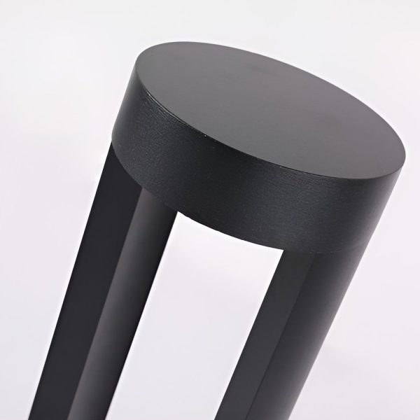 Waterproof LED Outdoor Post Light Hollow Cylindrical Black Lamp for Elegant Exterior Lighting - Image 7