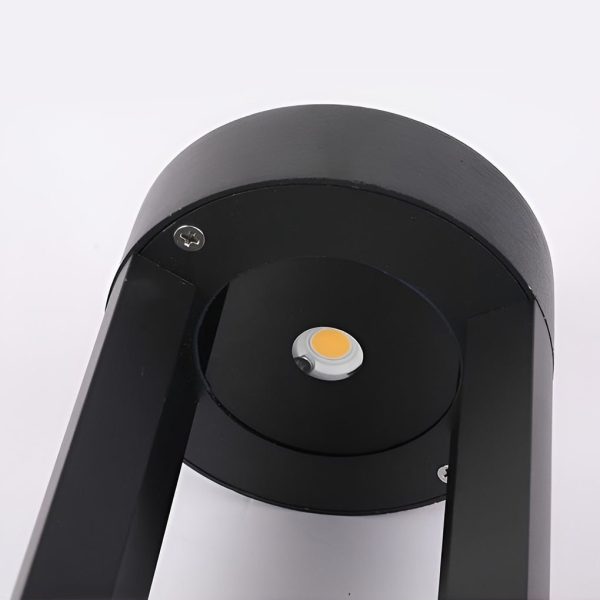 Waterproof LED Outdoor Post Light Hollow Cylindrical Black Lamp for Elegant Exterior Lighting - Image 9
