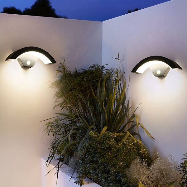 Classic Curved Glow LED Wall Light Outdoor Downlights Porch Wall Mounted Sconce - Image 5