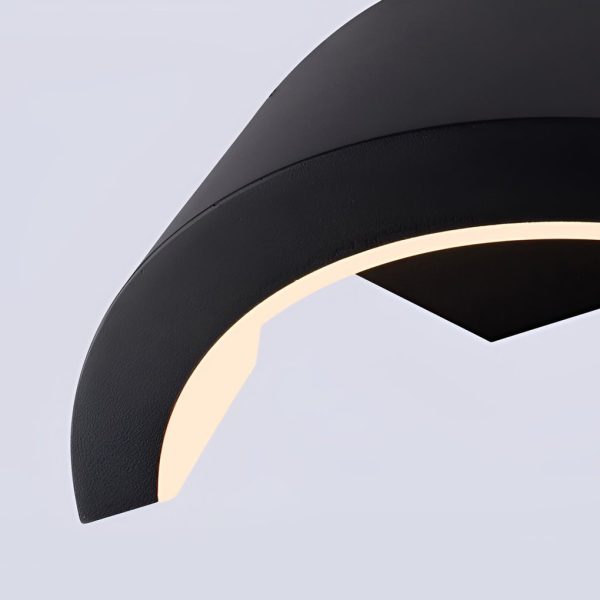 Classic Curved Glow LED Wall Light Outdoor Downlights Porch Wall Mounted Sconce - Image 10