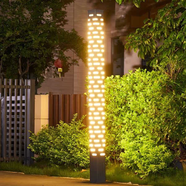 Modern Rectangular Outdoor Pillar Lights - Sleek and Durable - Image 6