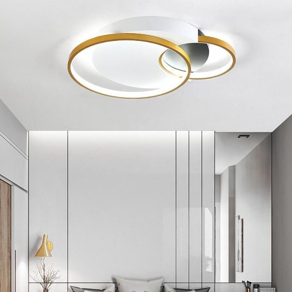 Multiple Square Circular LED Nordic Flush Mount Lighting Ceiling Lights - Image 4