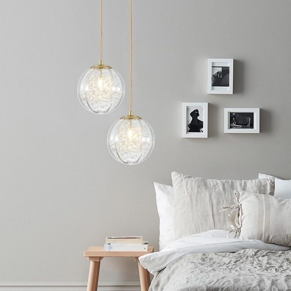 Nordic Artistic Glass Pendant Lighting Globe Pendant Lighting - Image 6