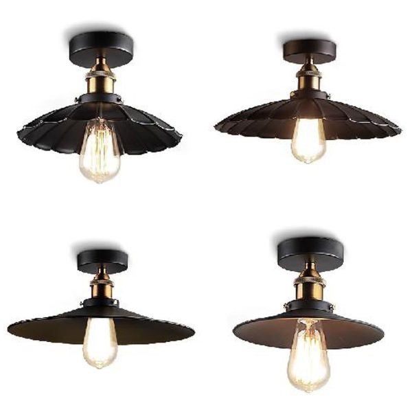 Circular Teardrop Pendant Light Industrial Hallway Lighting LED Ceiling Light - Image 2