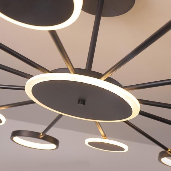 Multi Circle Design Pendant Lighting Acrylic Aluminum Alloy LED Kitchen Lighting Dining Room Lighting Ceiling Light - Image 12