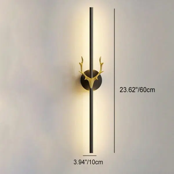 Modern Light Luxury Aluminum Long Strip Antler Shape LED Wall Sconce Lamp - Image 9