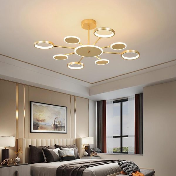 Multi Circle Design Pendant Lighting Acrylic Aluminum Alloy LED Kitchen Lighting Dining Room Lighting Ceiling Light - Image 4