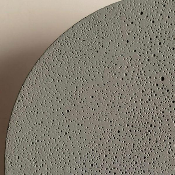 Outdoor Round Gray Concrete LED Wall Flush Lights Accent Landscape Lighting - Image 8
