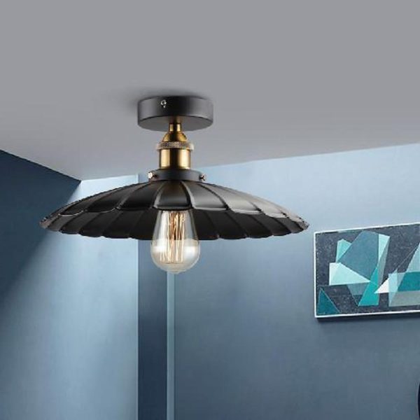 Circular Teardrop Pendant Light Industrial Hallway Lighting LED Ceiling Light - Image 3