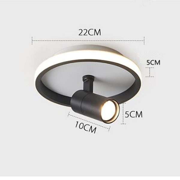 Circular LED Modern Ceiling Lights Adjustable Spotlight Ceiling Lamp - Image 4