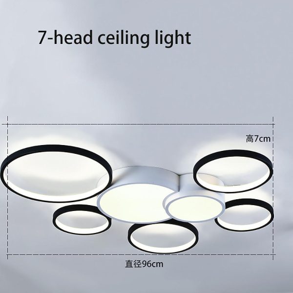 Multiple Circles LED Nordic Ceiling Lights Flush Mount Lighting - Image 10