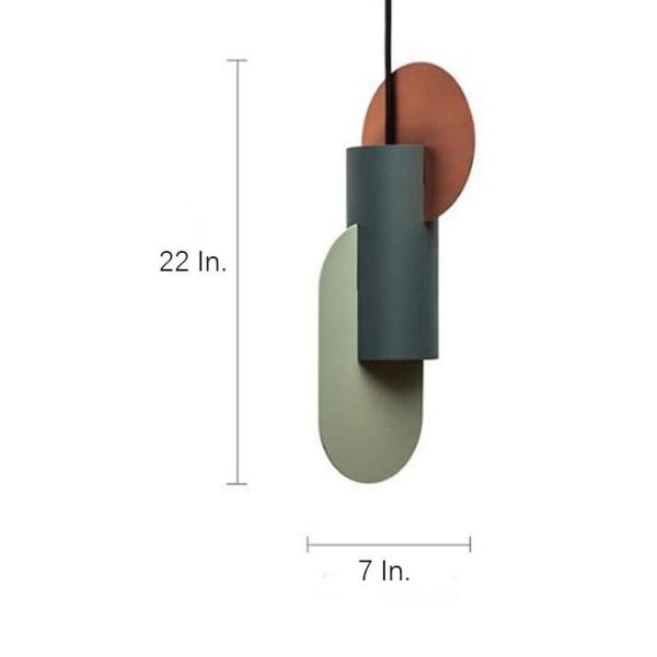 Creative Geometric Electroplated Metal LED Modern Pendant Lighting - Image 7