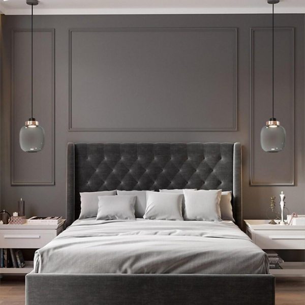 Round Globe LED Nordic Glass Pendant Light Hanging Lamp Island Lights - Image 2