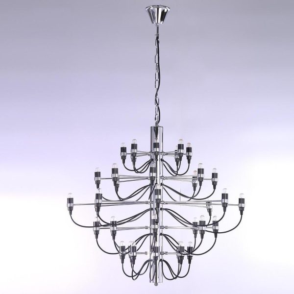 Creative 50-Light Electroplated Candlestick Design Modern Chandeliers - Image 7