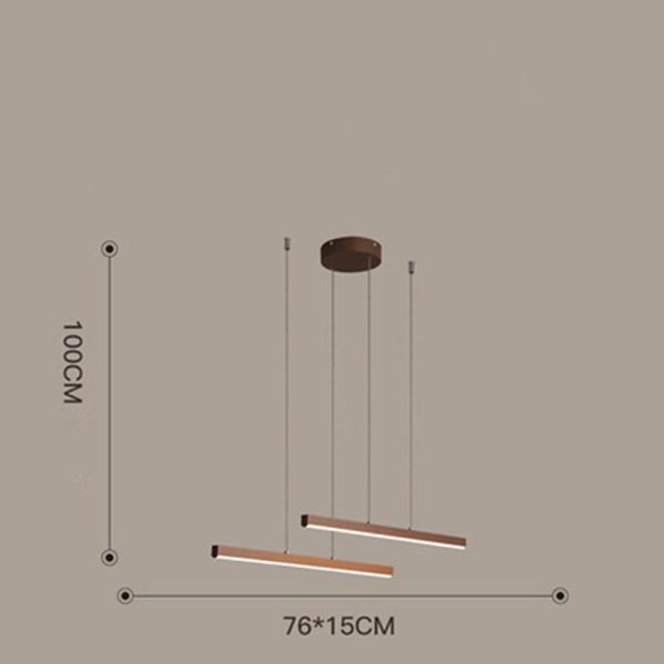 Modern Farmhouse Linear Chandelier Metal for Dining Room Living Room - Image 9