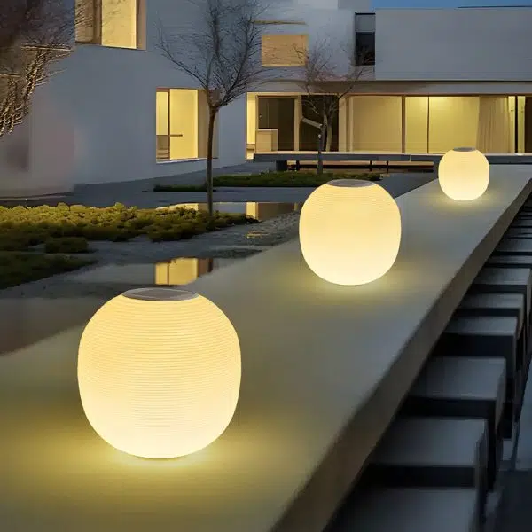 Elegant Solar Powered Post Light LED Spiral Design Lamp with 3 Color Temperatures and IP65 Waterproof - Image 2