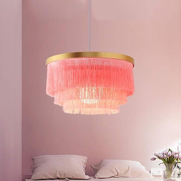 Gradated Drum Shade Dining Room Chandeliers LED Contemporary Chandeliers - Image 2