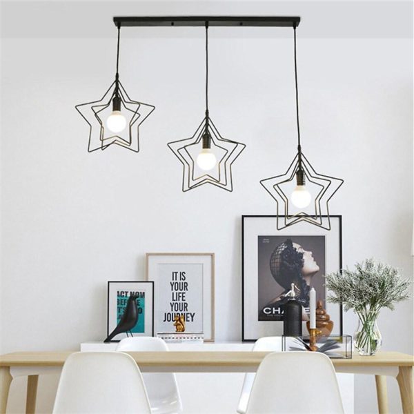 Multi Star Shaped Modern Pendant Lighting Metal Pendant Lighting - Image 2