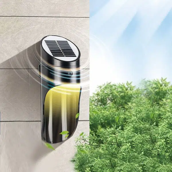 European Style Outdoor Solar LED Wall Lamp Eco-friendly Garden Lighting - Image 5