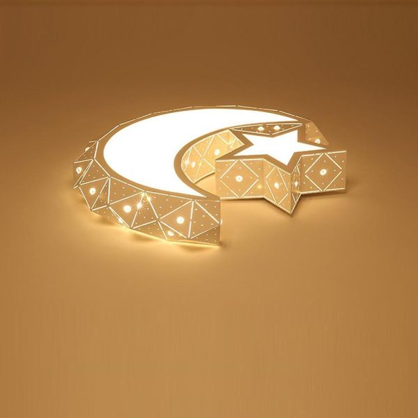 Moon Star Shaped LED Modern Ceiling Lights Flush Mount Lighting Hanging Lamp - Image 7