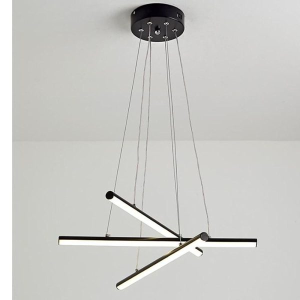 3-piece LED Strip Linear Modern Chandelier Pendant Light Hanging Lamp - Image 5