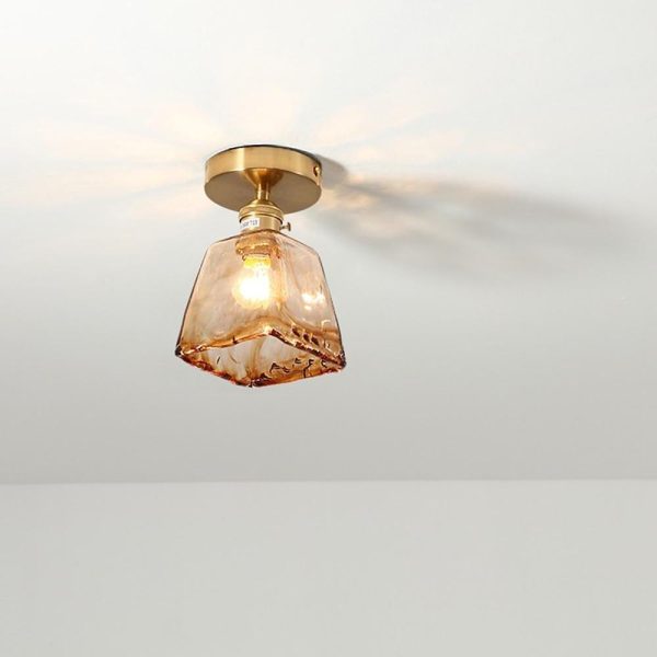 Creative Glass Lantern LED Electroplated Modern Pendant Light Ceiling Lights - Image 12