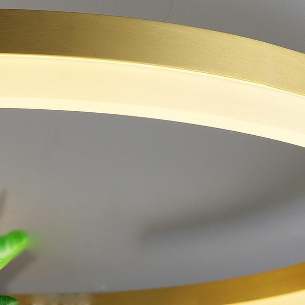 Overlapping Circles Flush Mount Ceiling Light Metal Artistic LED Light - Image 3