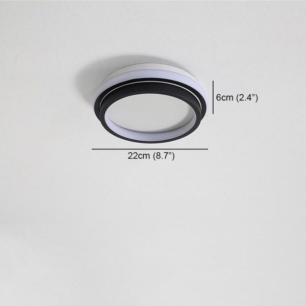 PVC Metal Flush Mounted Ceiling Light Modern LED Light - Image 5
