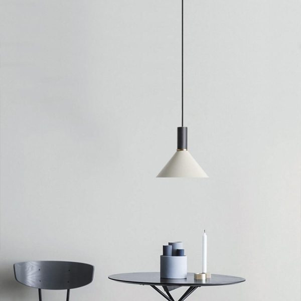 Modernist Cone Shaped Metal Island Pendant Lights Bedroom Ceiling Lights - Image 4