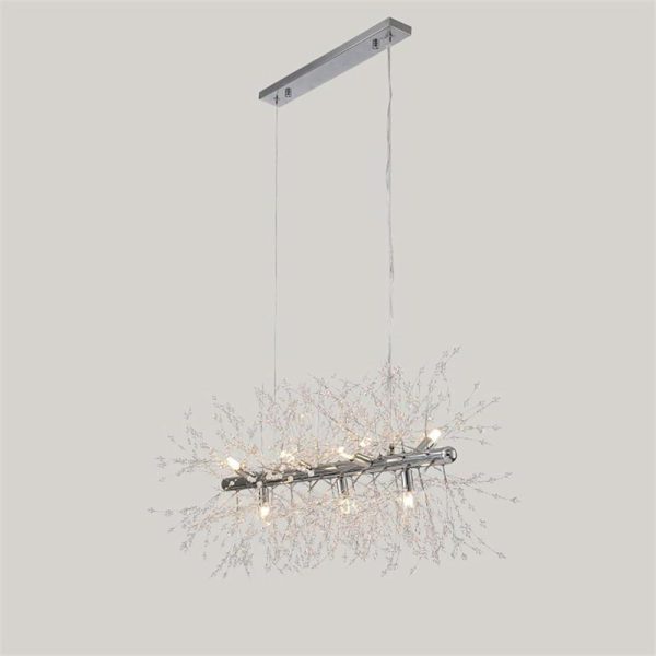 Luxury Modern LED Pendant Light with Electroplated Metal & Crystal Design E26/E27 Compatible - Image 6
