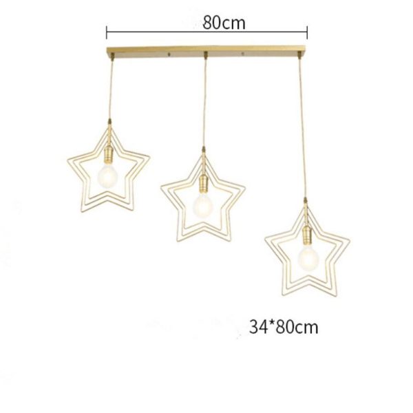 Multi Star Shaped Modern Pendant Lighting Metal Pendant Lighting - Image 12