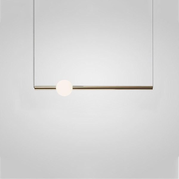 Linear Chandelier Metal Glass Kitchen Dining Room Ceiling Light - Image 6