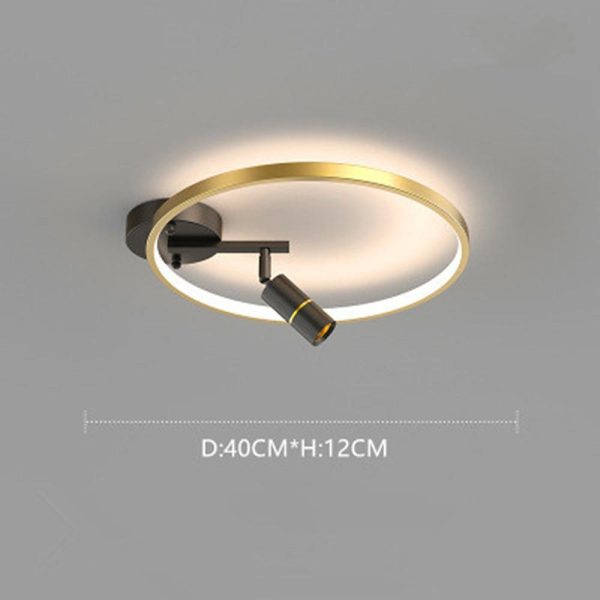 LED Circle Spotlight Modernist Single Dimmable Flush Mount Ceiling Light for Bedroom - Image 11