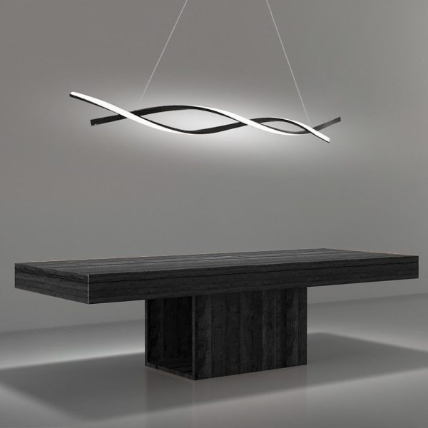 Interwoven Waves LED Modern Pendant Lighting Hanging Lamp Island Lights - Image 7
