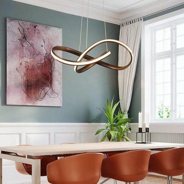 Mobius Ring Pendant 1-light Cluster LED Ceiling Light - Image 3