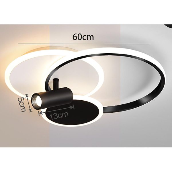 Circles Spotlights Modern LED Flush Mount Ceiling Light for Bedroom - Image 8