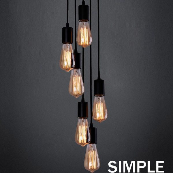 Cluster Teardrop Pendant Light Braided Island Industrial Pendant Lighting - Image 7