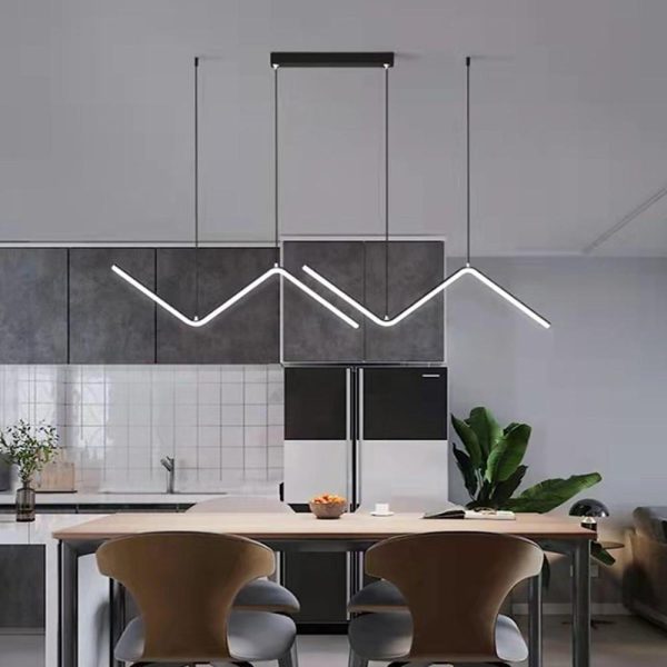 Zigzag Wave Dining Room Pendant Light Nordic Pendant Lighting - Image 2