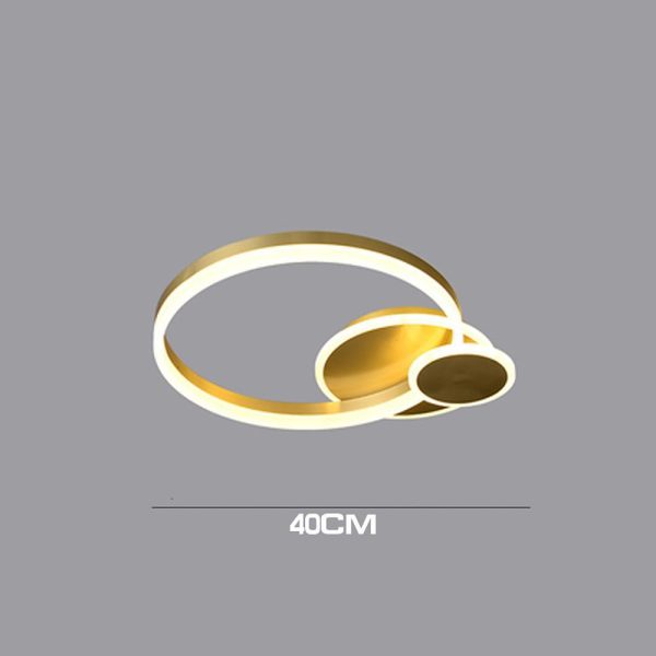 Overlapping Circles Flush Mount Ceiling Light Metal Artistic LED Light - Image 4