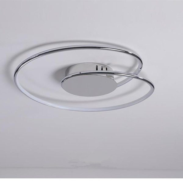 Unusual Flush Mount Ceiling Light Circular Metal Silica Gel LED Light - Image 4